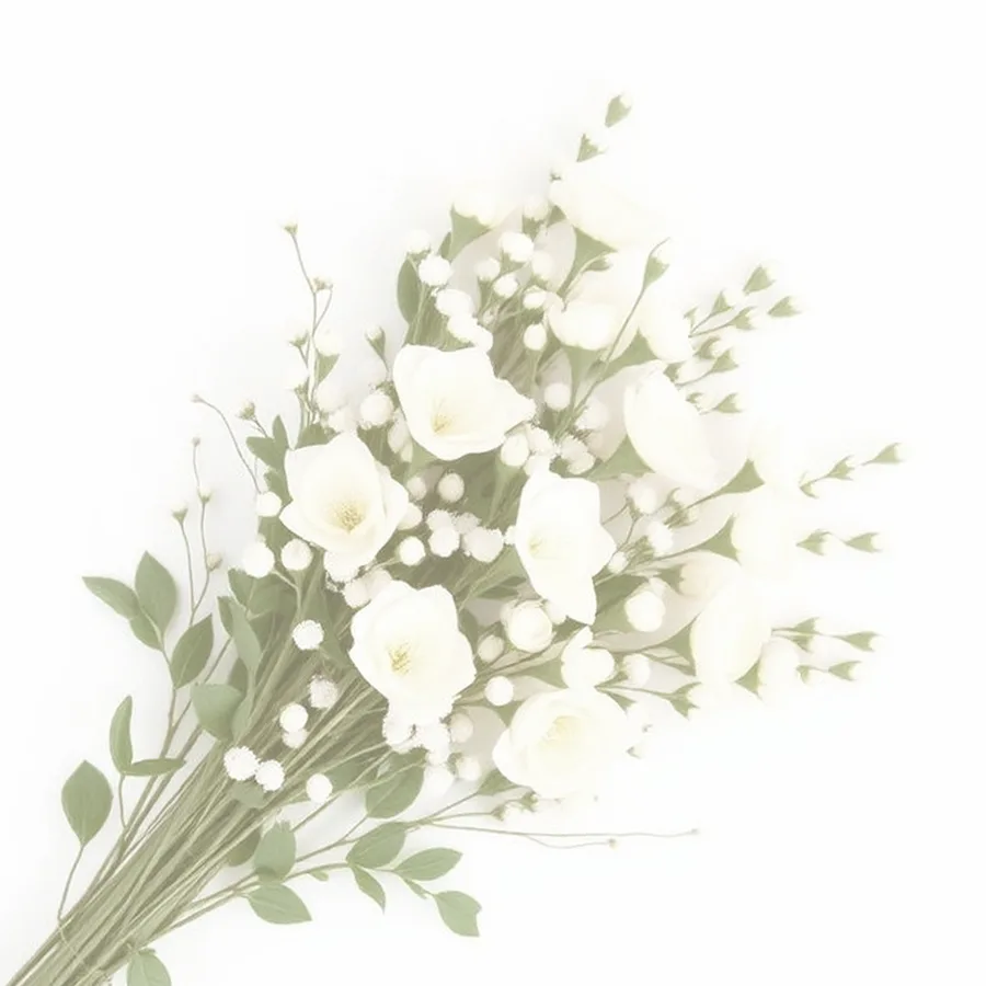DecoArt Artificial Floral Stem Bundle — 18", Ivory