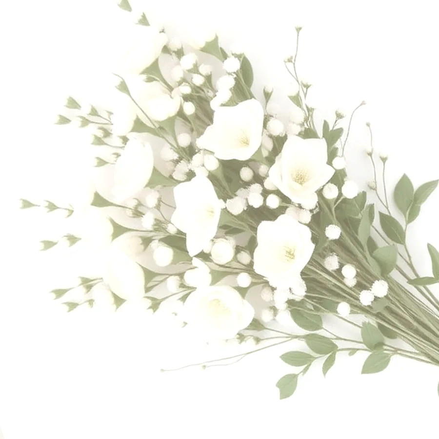 DecoArt Artificial Floral Stem Bundle — 24", Ivory