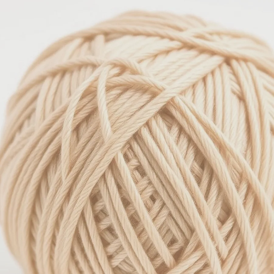 DMC Mercerized Cotton Yarn Ball — 3.5 oz, Natural