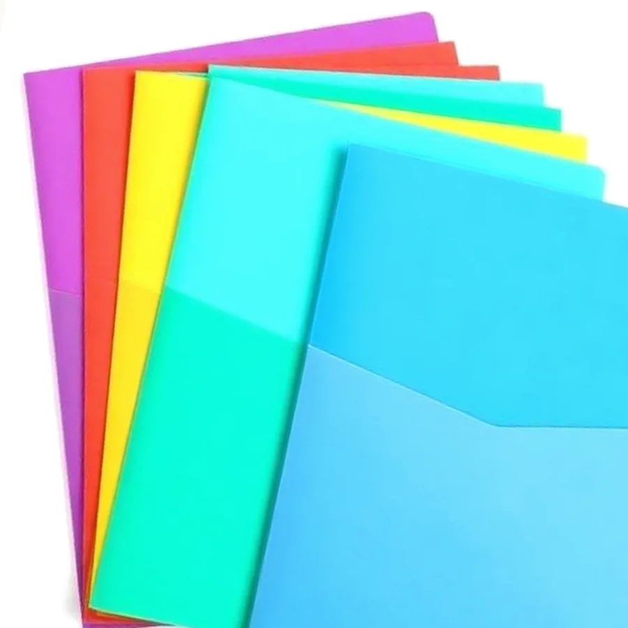 Duck Brand Two Pocket Poly Folder — Letter