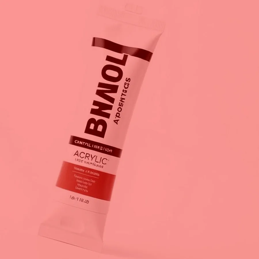 FolkArt Heavy Body Acrylic Paint Tube — 8 oz, Cadmium Red