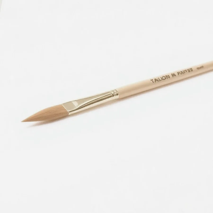 Liquitex Golden Taklon Round Brush — Size 14, Natural