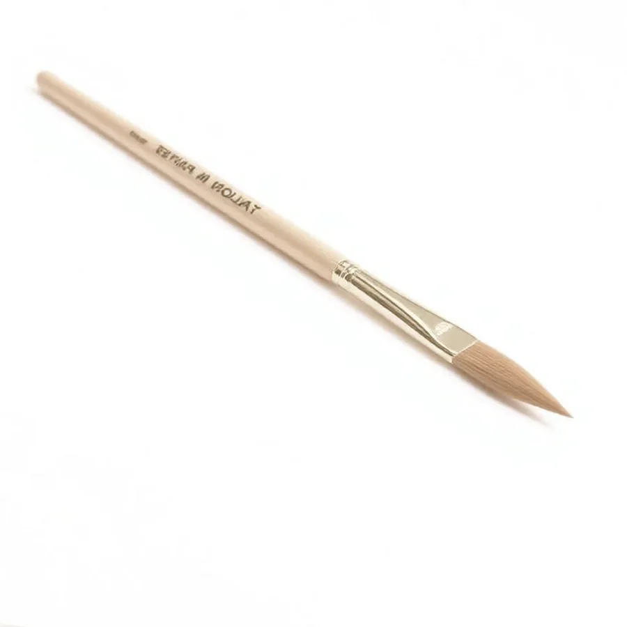 Liquitex Golden Taklon Round Brush — Size 6, Natural