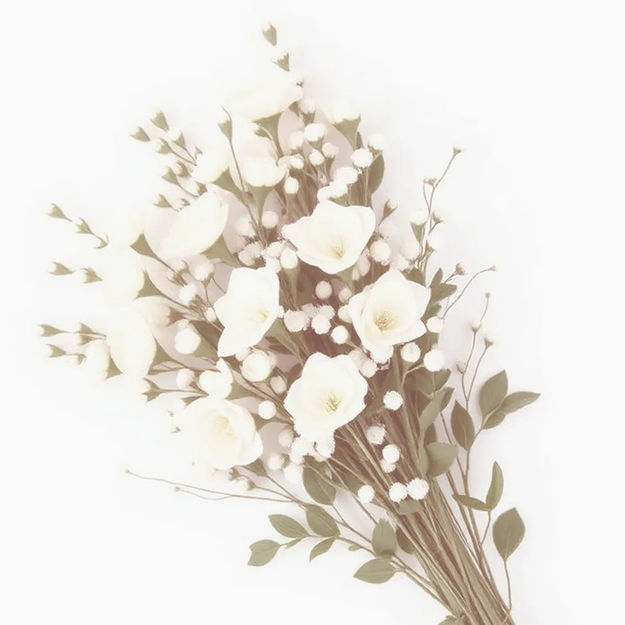 Plaid Artificial Floral Stem Bundle — 18", Blush