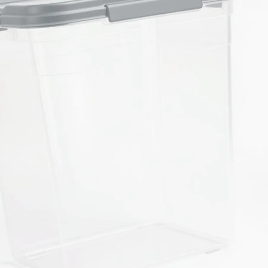 Plaid Stackable Craft Storage Tote — Large, Clear