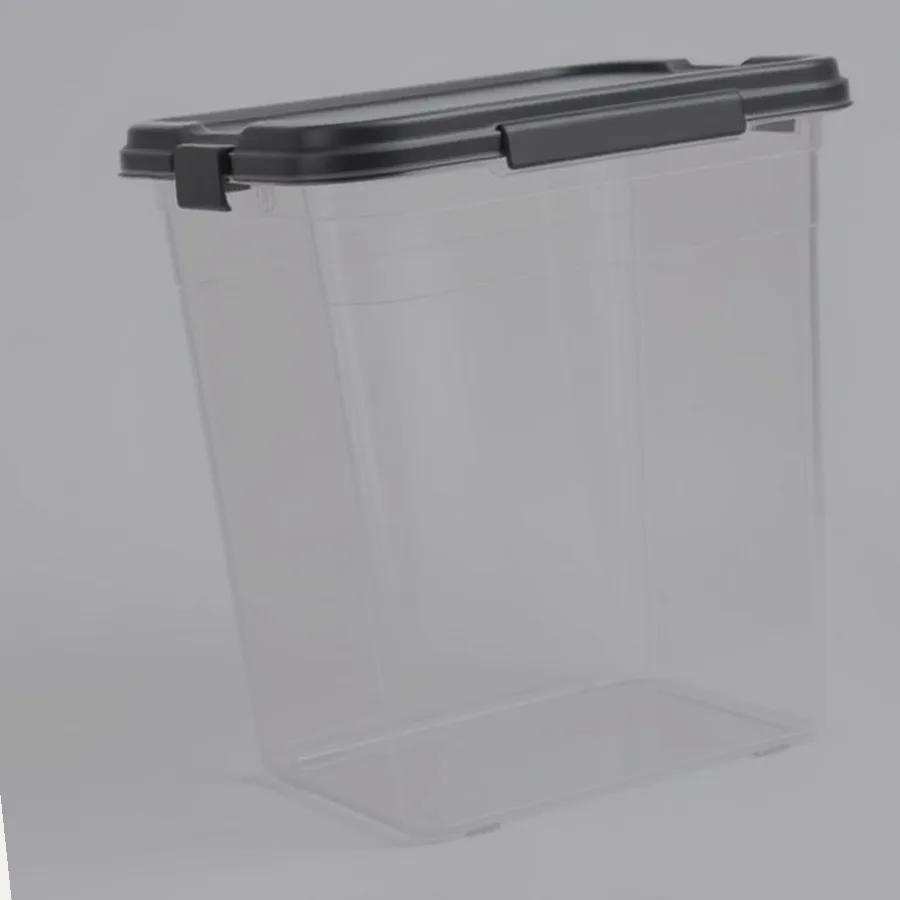 Plaid Stackable Craft Storage Tote — Small, Black