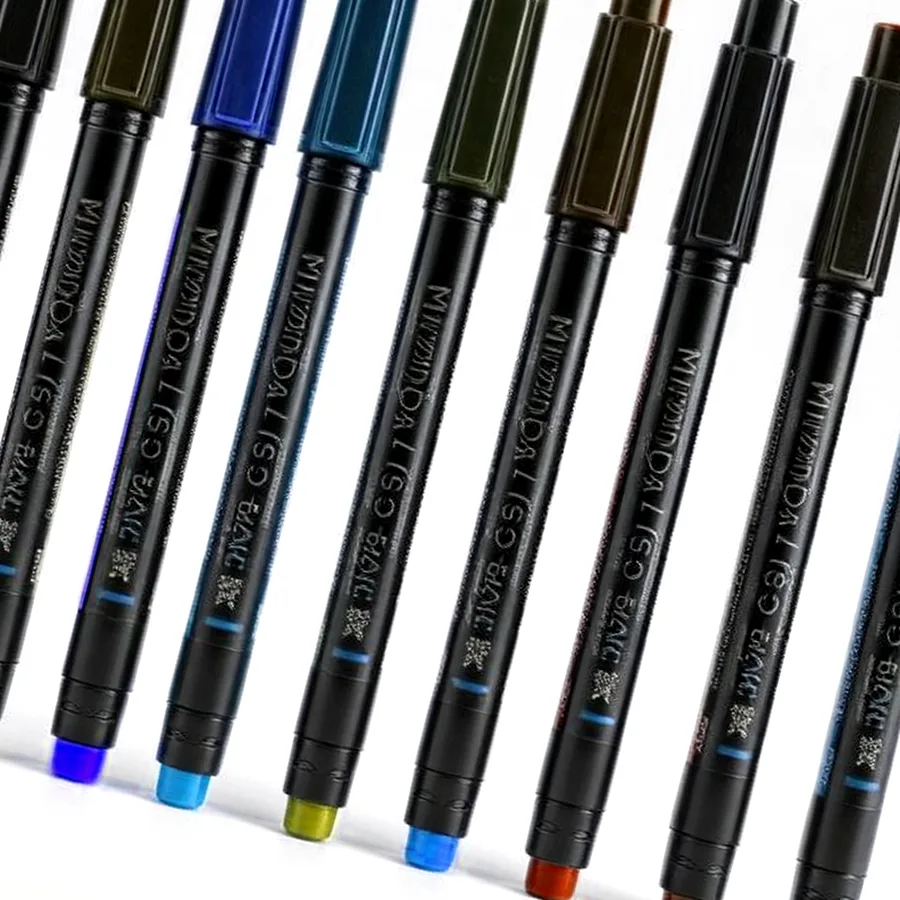 Sakura Dual-Tip Alcohol Art Marker Set — 12 Count, Primary Assortment