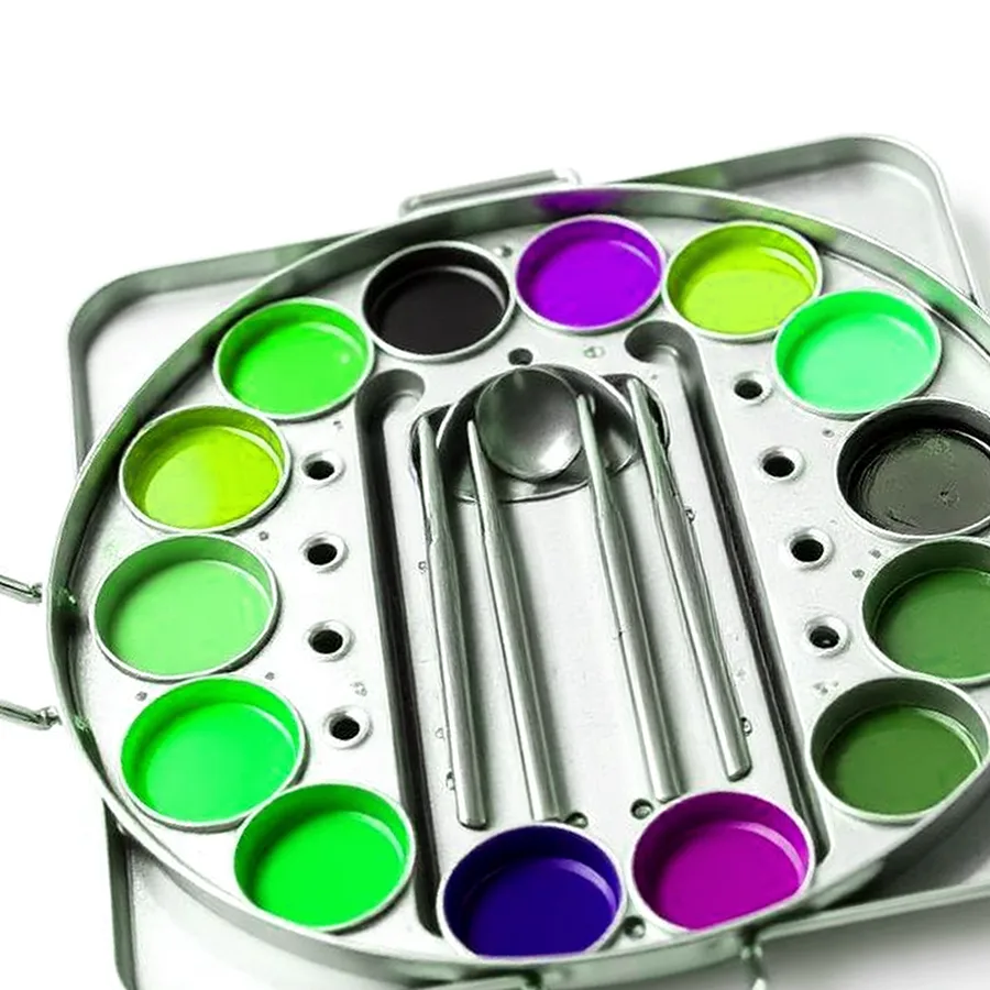 Sakura Professional Watercolor Pan Set — 12 Color, Earth Tone Assortment