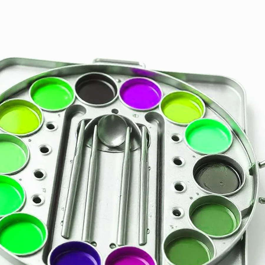Sakura Professional Watercolor Pan Set — 24 Color, Earth Tone Assortment