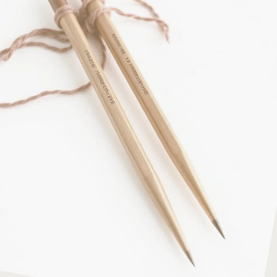 Tulip Bamboo Straight Knitting Needles — US 8, Natural