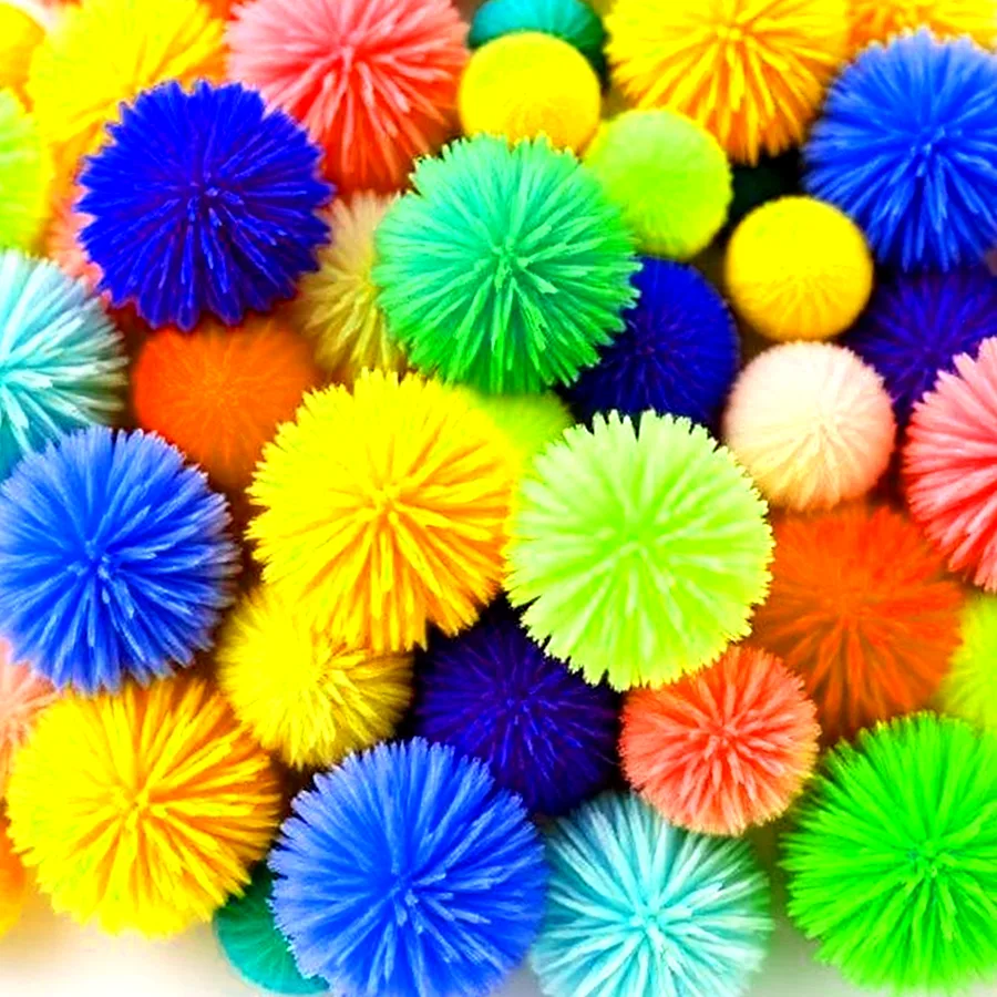 Tulip Craft Pom Pom Assortment — 1/2 inch, Pastel Assortment
