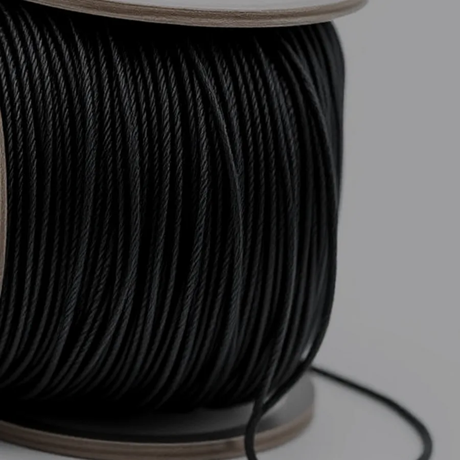 Tulip Nylon Beading Cord Spool — 0.8 mm, Black