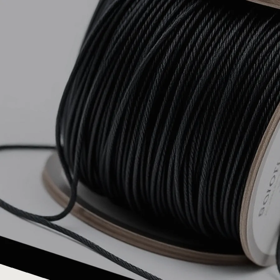 Tulip Nylon Beading Cord Spool — 1.0 mm, Black