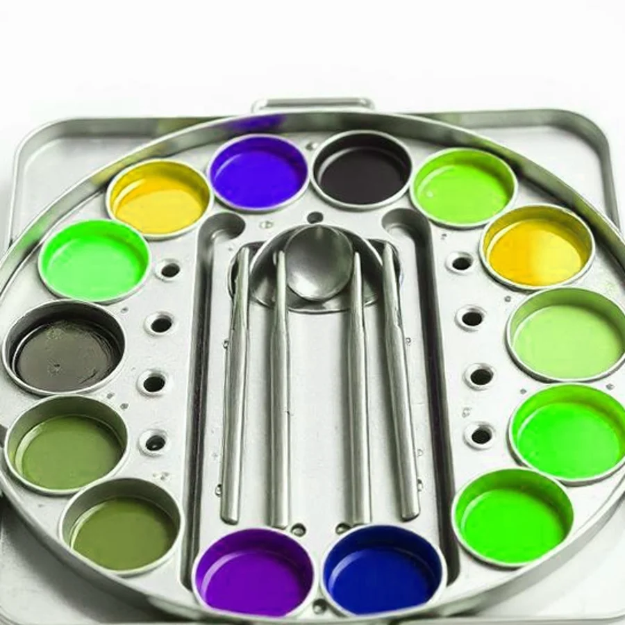 Winsor & Newton Professional Watercolor Pan Set — 12 Color, Pastel Assortment