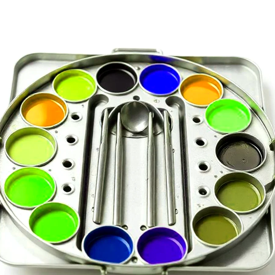 Winsor & Newton Professional Watercolor Pan Set — 24 Color, Earth Tone Assortment
